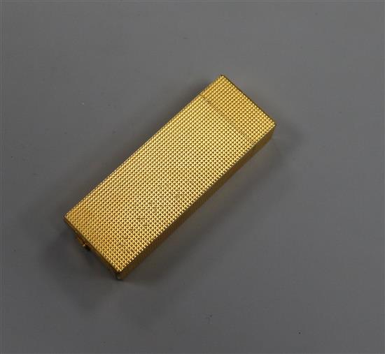 A Cartier gold plated lighter